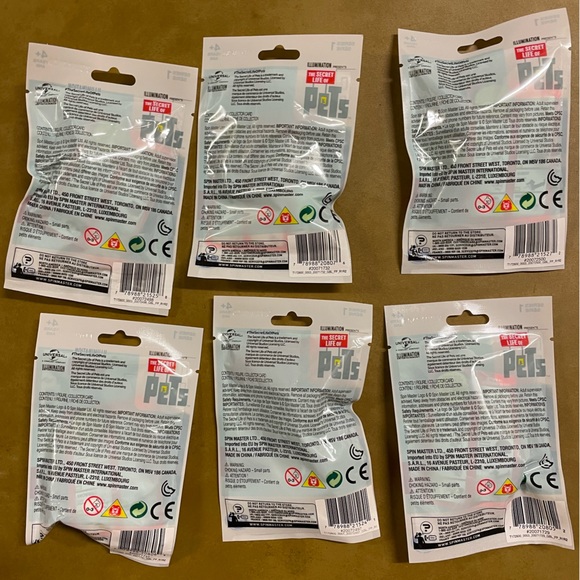 The Secret Life of Pets set of 6! Minis Mystery Blind Bags NWT 🎉Host Pick🎉 - Picture 3 of 3
